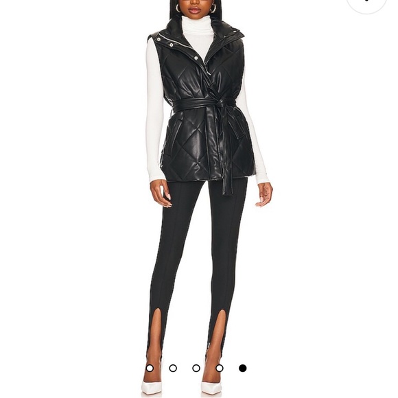 BLANKNYC Faux Leather Vest in Night Fever Size M - Picture 7 of 8